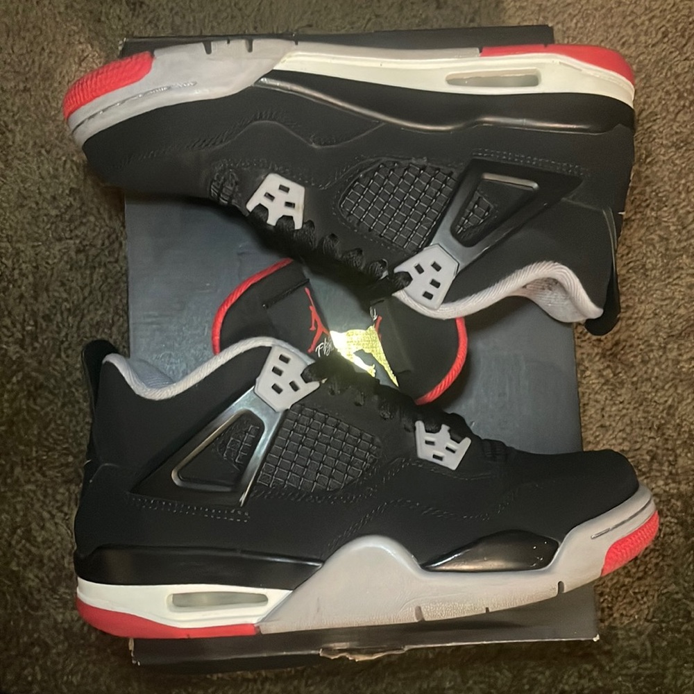 Air Jordan 4 Retro black/cement grey (2019)- GS 5.5